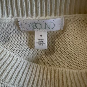 Abound Women's Off-White Crew Neck Sweater